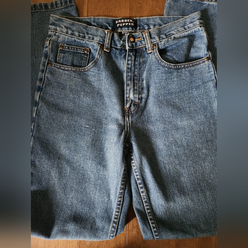 Stylish Blue Straight Jeans - Picture 6 of 9